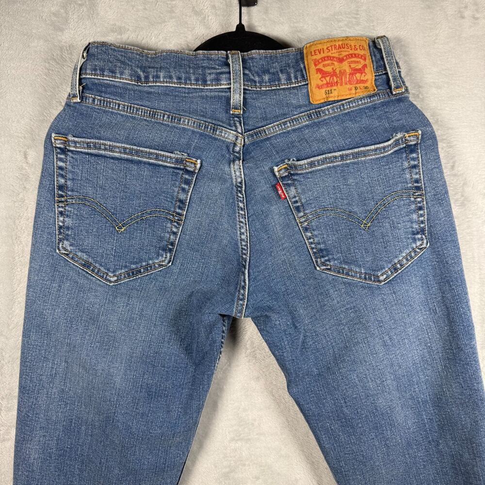 Levi’s 511 Slim Fit Jeans 30x30 Medium Wash Denim Stretch Casual Workwear